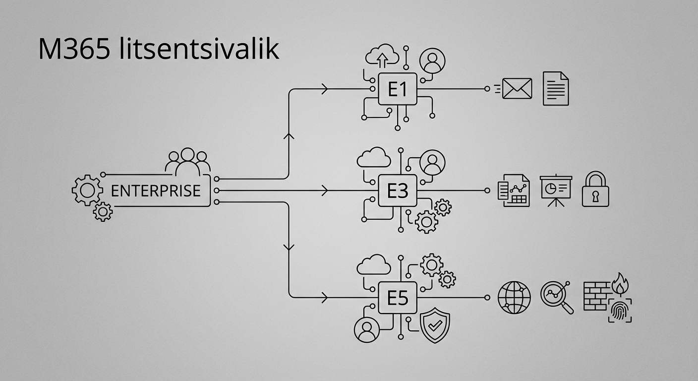M365 litsentsivaliku skeem