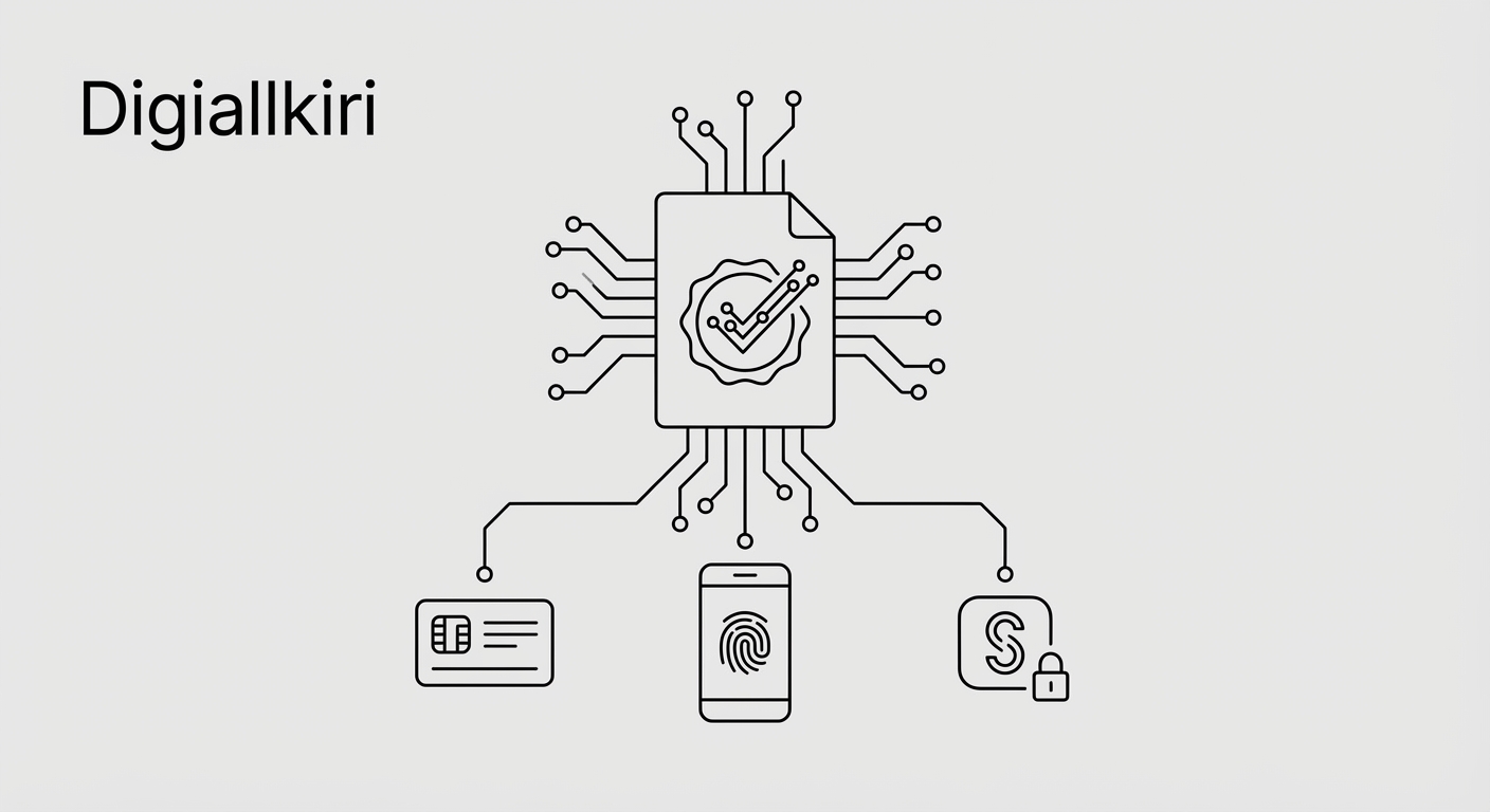 Digiallkirja IT-arhitektuuri skeem